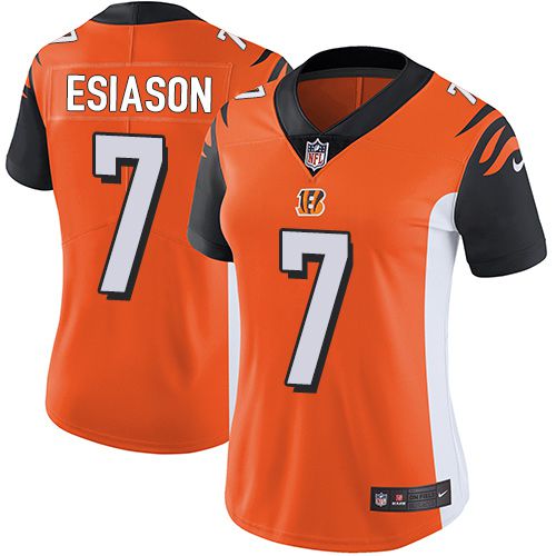 Men Cincinnati Bengals 7 Boomer Esiason Nike Orange Limited NFL Jersey